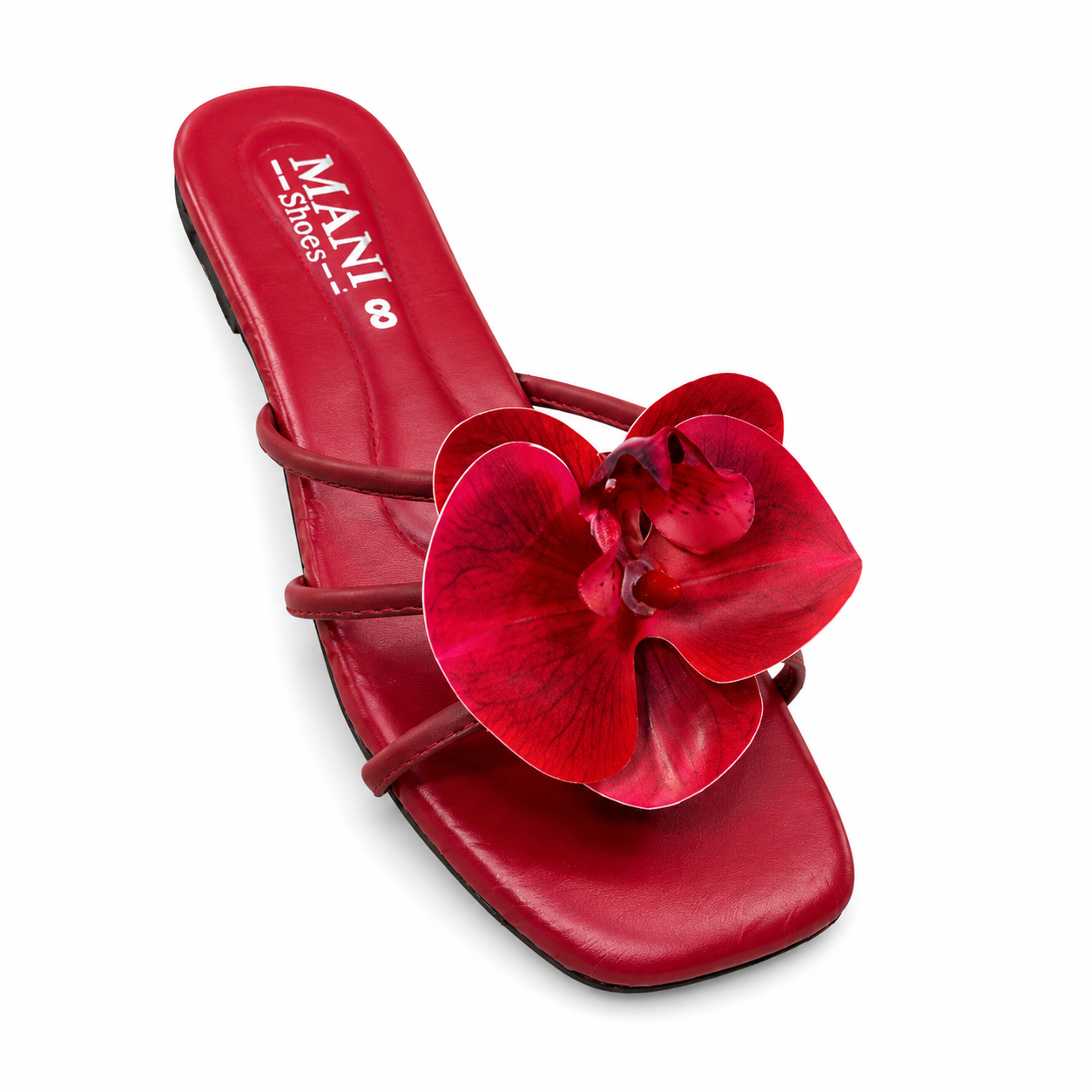 Orchid Triple Strap Slide Sandals