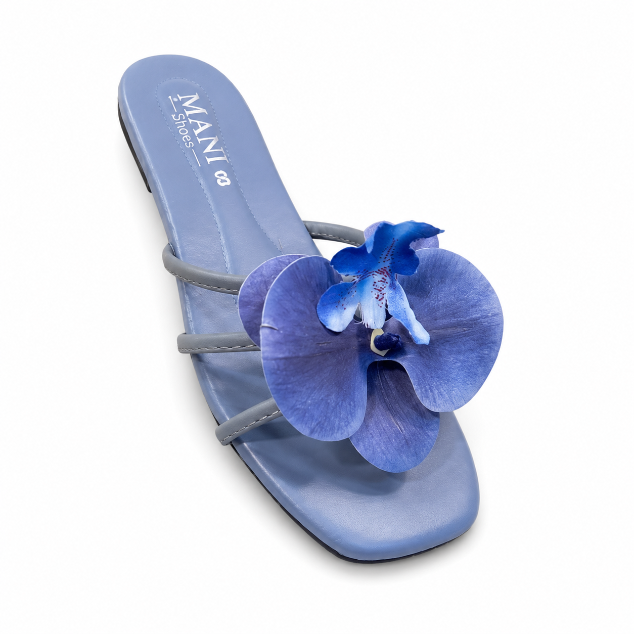 Orchid Triple Strap Slide Sandals