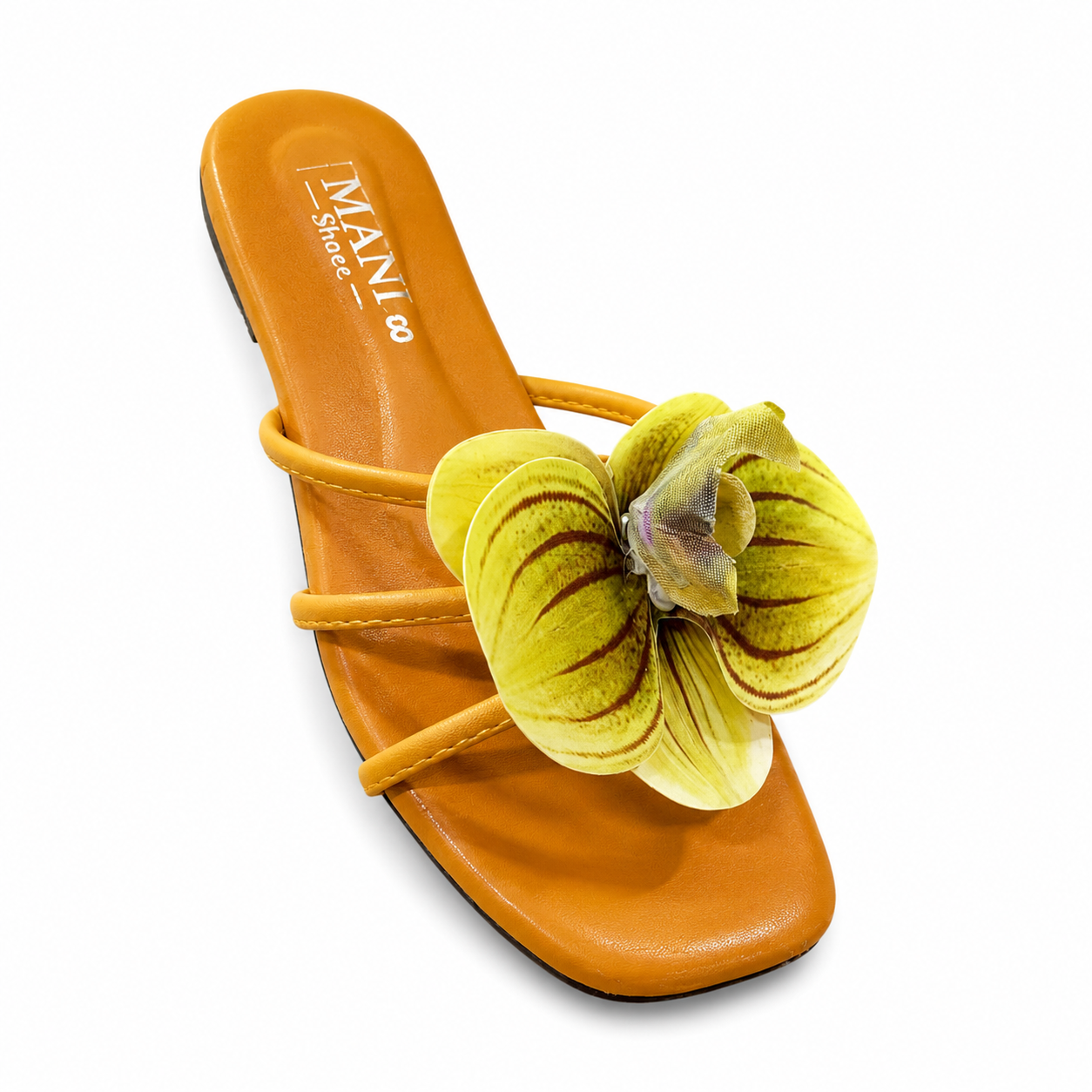 Orchid Triple Strap Slide Sandals
