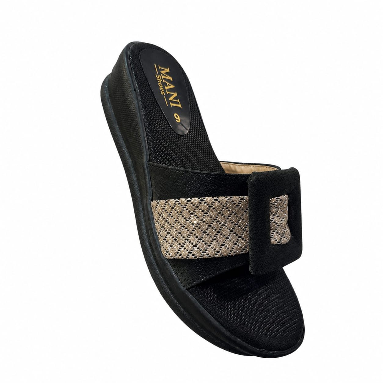 blue wedge sandel