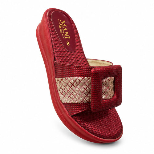 blue wedge sandel