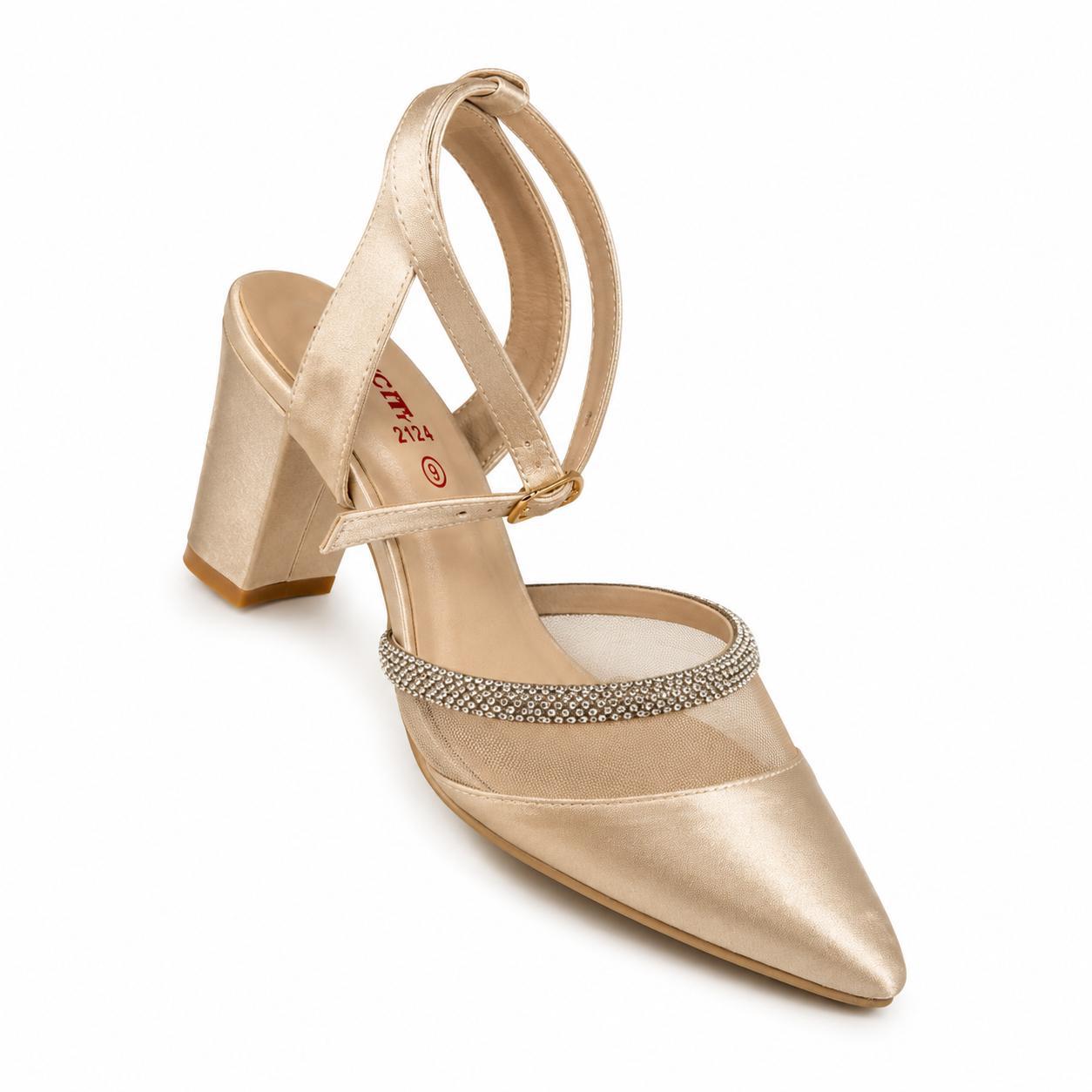 Elegant Mesh Strap Heels