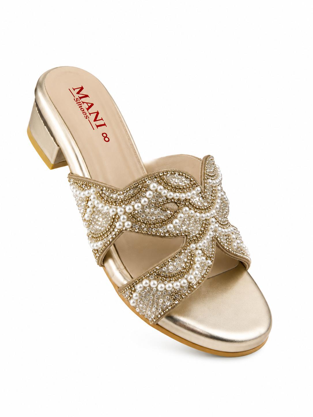 Pearl Luxe Embellished Heels