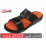 صندل عربی طبی کد 2033 مردانه کفش مانی دوخته شده با چرم مصنوعی باکیفیت و جنس کفی pu نرم و سخت با ظاهری ساده و شیک